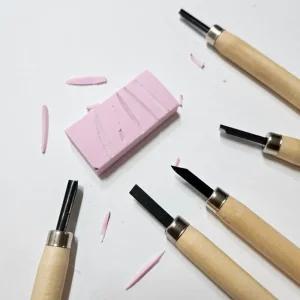 (5종세트) 목공용 조각칼 지우개 도장 만들기/학교/교실/방과후/미술/늘봄/나무/정밀/조각도/세트/조각