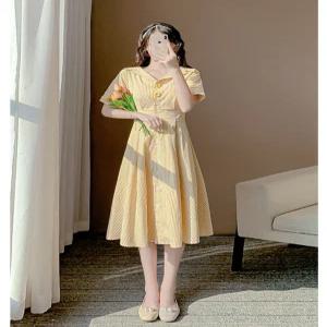 시밀러룩 커플 패밀리룩 원피스 버터 셔츠 스트라이프 반팔