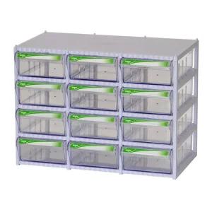 4단 12칸 공구 부품함 수납함 보관함 부품박스 CA507/용품/정리함/책상위/서랍형/문구류/약품/보관장/나사