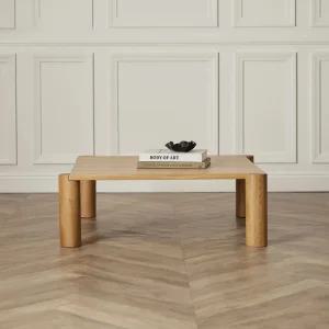 HYSG 사각 우드 커피 테이블 750 낮은 고재 거실 탁자 빈티지