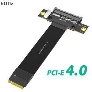 M.2 Key M 4.0 - PCI-e 4배속 180도 어댑터 카드 라이저 연장 케이블 NVME PCIE Express 확장기 (데스크탑