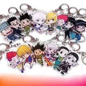  헌터X헌터키링 열쇠고리 애니메이션 가방고리 키르아조르딕 곤프릭스 백꾸 귀여운 악세사리