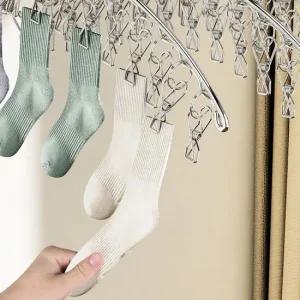 갤필요없는 옷걸이형 양말 집게 건조대 대용량 빨래집 양말건조대 스텐양말건조대