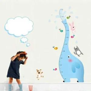 붙이는 스티커 포인트 벽지 인테리어 키재기판 코끼리 신혼집소품 어린이방인테리어