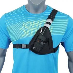 무전기 가방 작업용 슬링백 수납 무전기 파우치 이동가방 삼각 방수 휴대용 거치대