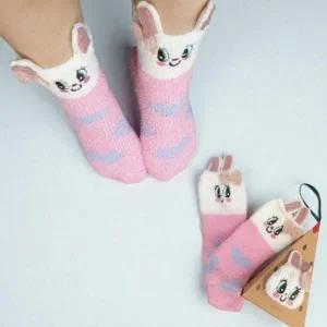( )토끼 수면양말 선물케이스 포함 겨울 양말 크리스마스 선물 따뜻한양말 귀여운양말 캐릭터수면양말 단체