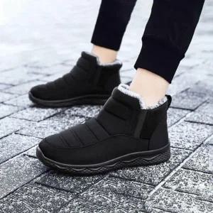 남녀 공용 겨울 융털 패딩부츠 발목커버 신발 작업화 신발 작업화 겨울 융 여성 패딩부츠 털부츠 따뜻한