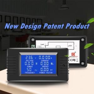 PZEM-022 100A AC 80-260V 전압 및 전류 전력 용량 측정기 폐쇄형 CT 자동차 배터리 테스터