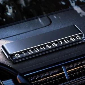 시크릿 자동차 주차 번호판 마그네틱 차량용 주차 번호판 듀얼 메탈