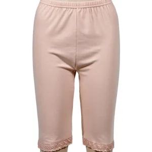 여성속바지 겨울 보온 기모 레이스 5부 엄마 속바지