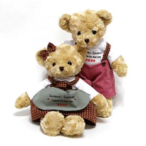 체크테디베어_브라운(소)-곰인형 봉제인형 캐릭터인형 인형선물 장식인형 커플인형