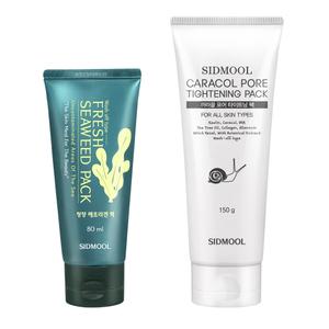 청정해초팩/까라꼴 타이트닝팩/수축/모공관리/워시오프팩