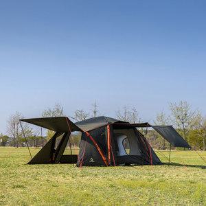 알마센 에어텐트 장박 대형 차광면적 최대 텐트 에어크로스 다크나이트