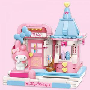 산리오 장난감 완구 블럭 마이멜로디 아동 아이스크림 스위트 하우스 유아 어린이 만들기 꾸미기 미니