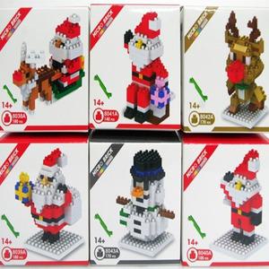 크리스마스선물 6종 산타 블럭 장난감 피규어 레고