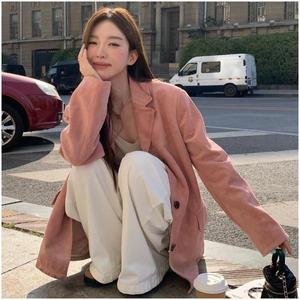 리엘 루즈핏 스웨이드 자켓