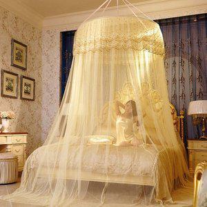 고품질 침대 캐노피 모기장 해충 차단 캐노피침대방충망 벌레차단 해충차단 레이스방충망 (WFHXNJC)