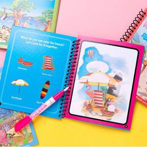 [LFJ39358_55]꾸미기용품 그리기 워터색칠북(8P)4종모음