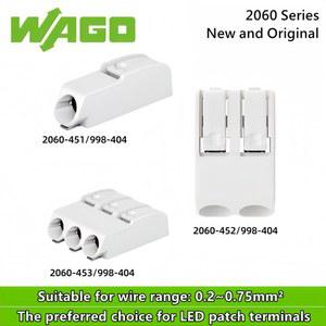 10PCS SMD 연결 2060 998 전용 2060 453 WAGO 패치 단자 451 452 커넥터 404 2060 기본 1P 2P 3P 조명 LED