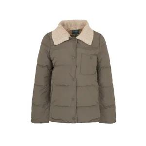 [20%쿠폰+카카오페이7%][크로커다일 레이디]니트 카라 탈부착 덕다운 패딩 점퍼_CLDWDW101