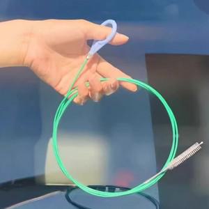 자동차 배수구 준설기 클리닝 스크럽 브러시 선루프 긴 호스 디테일링 도구 나선형 클리너 3m