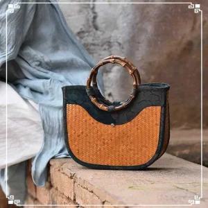 베트남 라탄백 수제 라탄 뜨개 빨대가방 휴양지 신상