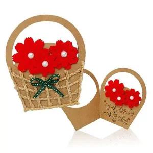 [골드스마일]카네이션바구니 카네이션바구니카드만들기 (10개 1세트)