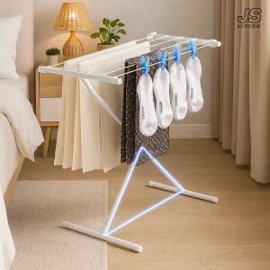 접이식 빨래건조대 튼튼한 이동식 베란다 건조대 실내 원룸 미니 소형 일자 빨래걸이 수건 세탁 무타공 빨랫대