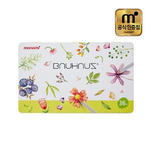 모나미 바우하우스 36색 색연필 틴케이스