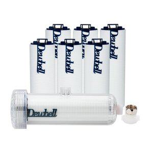 [듀벨]대용량 수도필터 샤워기용 수도애 고급형 + 고급형필터 6개세트