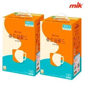 [10%중복쿠 폰]맥심 슈프림골드 커피믹스130T [카누/라떼/믹스커피/모카/화이트골드