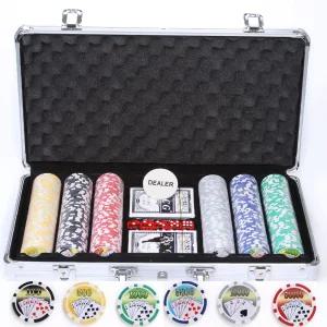 카지노칩/포커칩/숫자포커칩/300pcs/테이블보