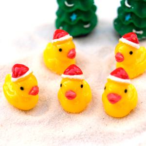 테라리움 만들기 재료 산타 오리 2종(대/소) 아기자기한 크리스마스 미니어쳐 소품