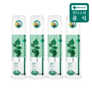 덴티스테 치약 뉴플러스화이트 펌프형 120g 4개