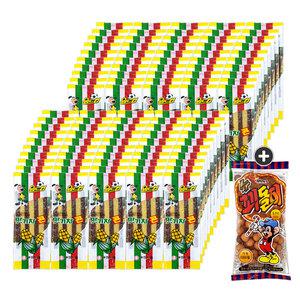 한진 맛기차콘 100개입 + 꾀돌이 1봉 추억의과자 간식 술안주 쫀디기 쫄쫄이