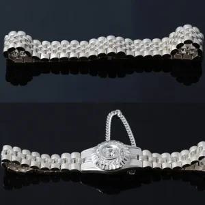 로렉스 여자 남자 은팔찌 925 실버 체인 순은 팔찌 선물