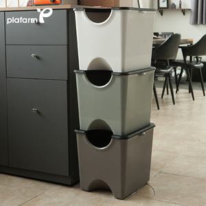 감성컬러 에코홀릭 분리수거함 30L 재활용 휴지통