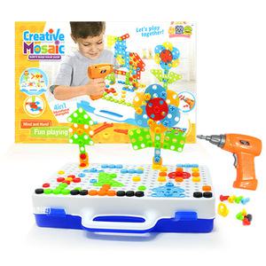 공구놀이 세트 2D 3D 전동 드릴장난감 유아 아동 어린이 장난감 크리스마스 선물 레일 주차장