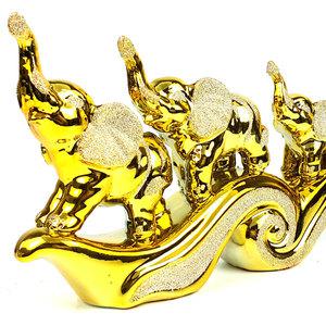 RB 5마리코끼리장식품/코끼리소품/코끼리조각상/풍수인테리어소품/금전운/재물운/황금코끼리/부의상징