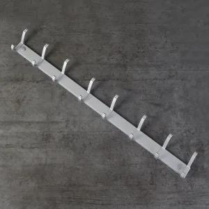 16구 벽고정 후크 옷걸이(실버) / 옷정리 벽걸이 행거