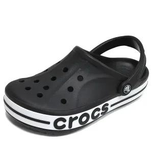 크록스 바야밴드 남성 여성 공용 클로그 샌들 슬리퍼 아쿠아슈즈 블랙 화이트 205089-066
