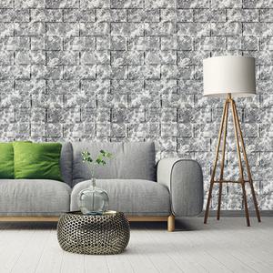 3D 입체 폼블럭 그레이 20M 벽지 인테리어