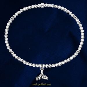 행운의 고래꼬리 은볼 팔찌 은팔찌 실버 여성 주얼리 생일선물 여자친구 와이프선물 행운 골드앤실버 1592