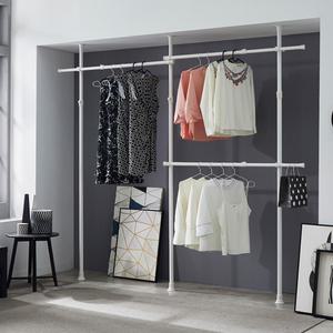 우리행거 고정식 38mm 3단 화이트 - WCL3803WIT