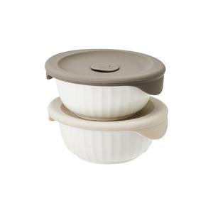 [본사직영] 락앤락 바로한끼 도자기 밥용기 450ml 2개세트 (SLB303S2)