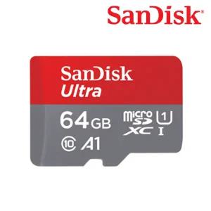 SANDISK  MICROSDXC ULTRA 64GB UHS-I CLASS10 100MB/S 마이크로 SD 메모리 카드 QUA4 CS