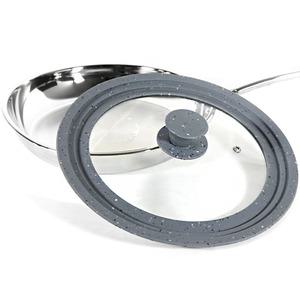 다용도 실리콘 후라이팬 유리 뚜껑 덮개 16~32cm