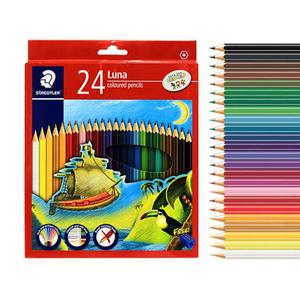 스테들러 루나 색연필 24색 세트 유성색연필 미술 준비물