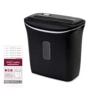 [현대오피스] 문서세단기 PK-503X 블랙 +오일페이퍼 최대 6매 세단 파지함 11L 소형 파쇄기