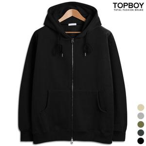 양 기모 투웨이 오버핏 후드집업 (LW061)